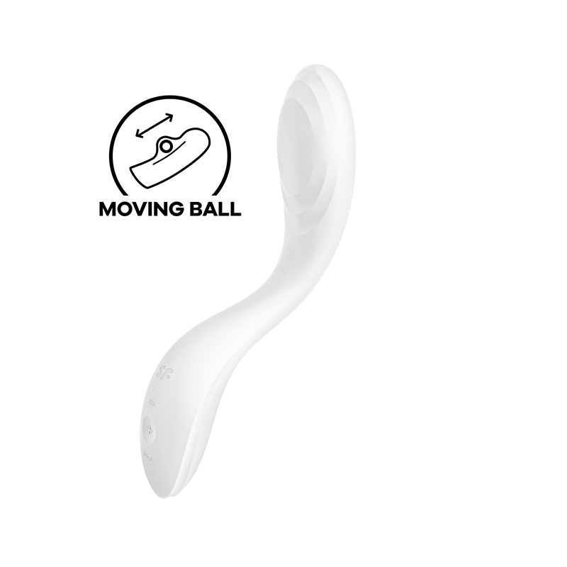 SATISFYER - VIBRATORE RRROLLING PLEASURE GSPOT BIANCO