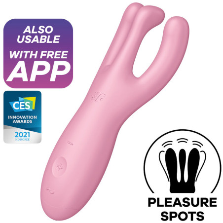 SATISFYER - APP THREESOME 4 VIBRATORE VIOLA