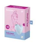 SATISFYER - STIMOLATORE E VIBRATORE CUTIE HEART AIR PULSE ROSA