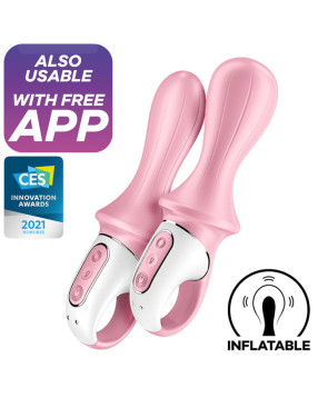 SATISFYER - VIBRATORE ANALE GONFIABILE AIR PUMP BOOTY 5+ ROSA