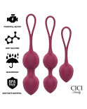 CICI BEAUTY - PREMIUM SILICONE 3 PERLINE VIBRANTI KEGEL TELECOMANDO