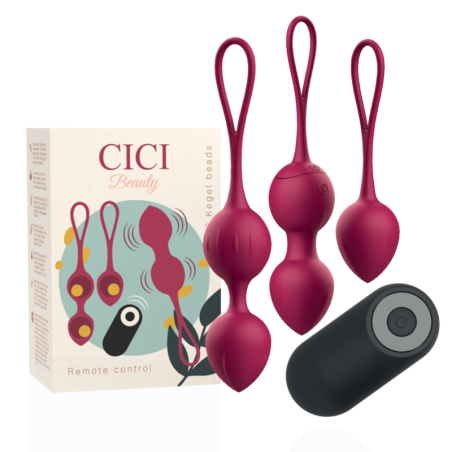 CICI BEAUTY - PREMIUM SILICONE 3 PERLINE VIBRANTI KEGEL TELECOMANDO