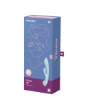 SATISFYER - TRIPLE OH VIBRAZIONE IBRIDA BLU