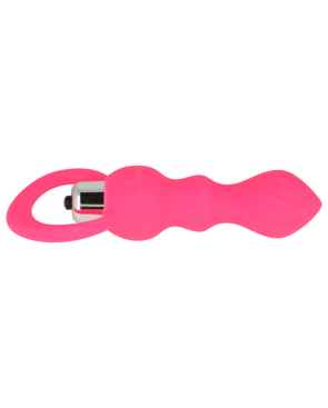 OHMAMA - STIMOLATORE ANALE CON VIBRAZIONE 9 CM ROSA