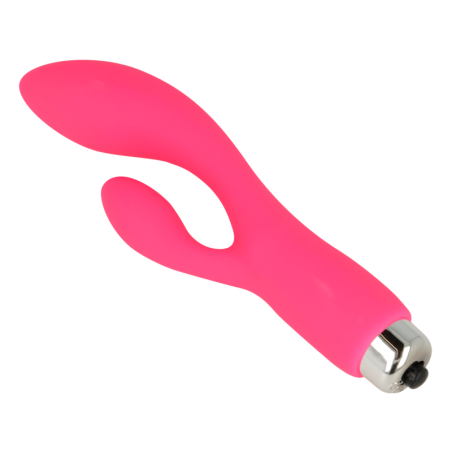 OHMAMA - VIBRATORE CON CONIGLIO 12,5 CM ROSA