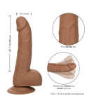 CALIFORNIA EXOTICS - BORCHIE IN SILICONE 15.24 CM MARRONE