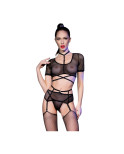 Set di Lingerie Chilirose Nero M 4 Pezzi