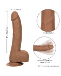 CALIFORNIA EXOTICS - BORCHIE IN SILICONE 20.32 CM MARRONE