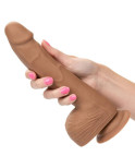 CALIFORNIA EXOTICS - BORCHIE IN SILICONE 20.32 CM MARRONE