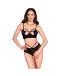 Set di Lingerie Chilirose Nero XL 2 Pezzi