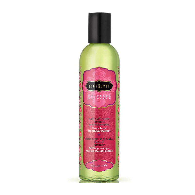 KAMASUTRA - NATURALS OLIO DA MASSAGGIO DIVINO ALLA FRAGOLA 236ML