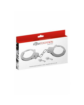 Set di Manette e Cavigliere Fetish Tentation Argentato