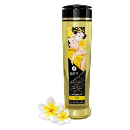 Olio per Massaggio Erotico Shunga Serenity Monoi 240 ml Afrodisiaco