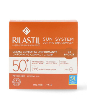 Polveri Compatte Abbronzanti Rilastil Sun System Bronze Spf 50+ (10 g)