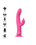 INTENSE - VIBRATORE JULIO RABBIT IN SILICONE ROSA