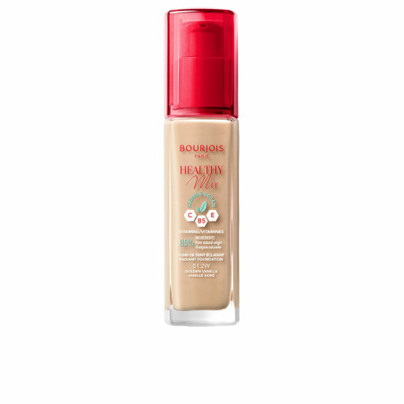 Base per Trucco Fluida Bourjois Healthy Mix 30 ml Nº 51.2W Golden vanilla