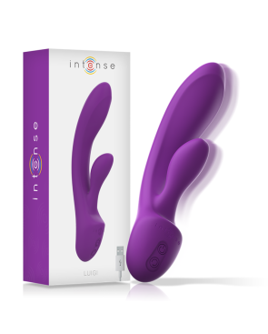 INTENSE - VIBRATORE LUIGI RABBIT SILICONE LIQUIDO VIOLA