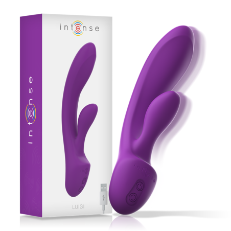 INTENSE - VIBRATORE LUIGI RABBIT SILICONE LIQUIDO VIOLA