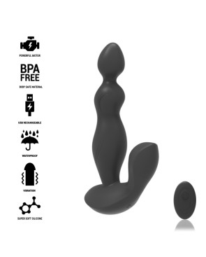 BLACKSILVER - TELECOMANDO IN SILICONE PLUG ANALE CORA