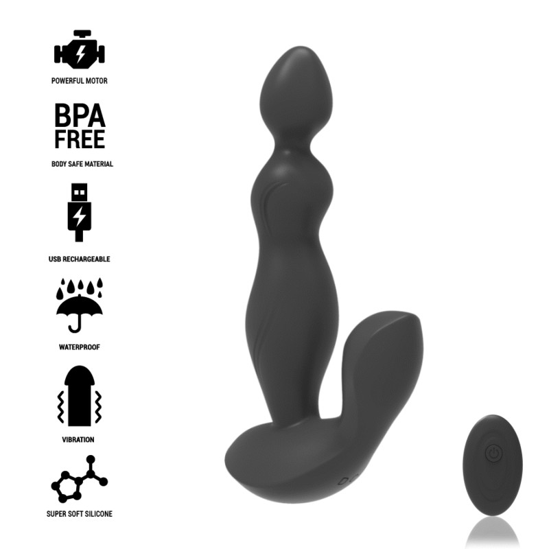 BLACKSILVER - TELECOMANDO IN SILICONE PLUG ANALE CORA