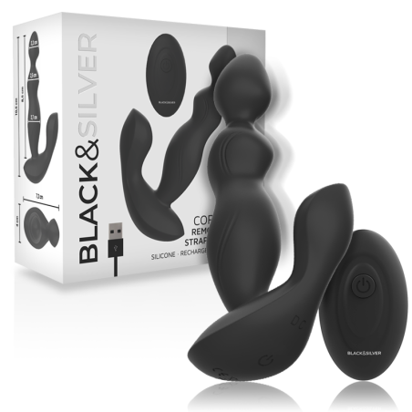 BLACKSILVER - TELECOMANDO IN SILICONE PLUG ANALE CORA