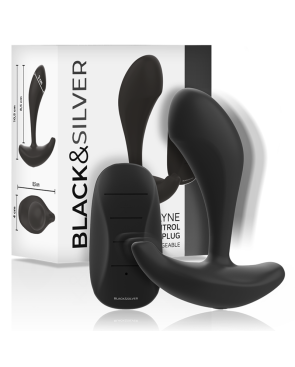 BLACKSILVER - TELECOMANDO IN SILICONE PLUG ANALE DWAYNE