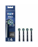 Testina di Ricambio Oral-B Pro Cross action Nero 4 Unità