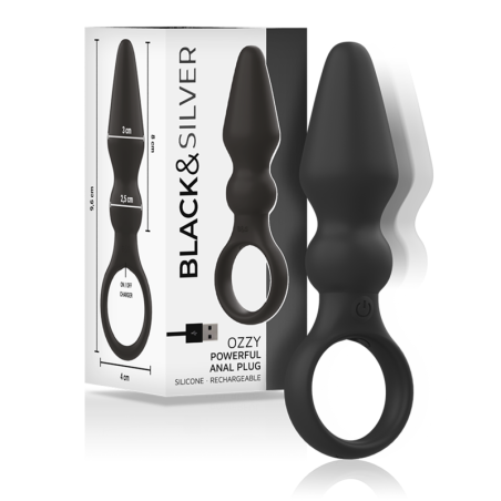 BLACKSILVER - POTENTE PLUG ANALE IN SILICONE OZZY