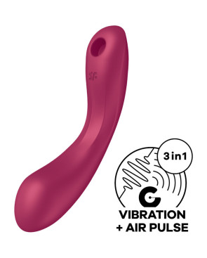 SATISFYER - CURVE TRINITY 1 AIR PULSE VIBRAZIONE GRIGIO