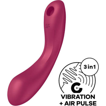 SATISFYER - CURVE TRINITY 1 AIR PULSE VIBRAZIONE GRIGIO