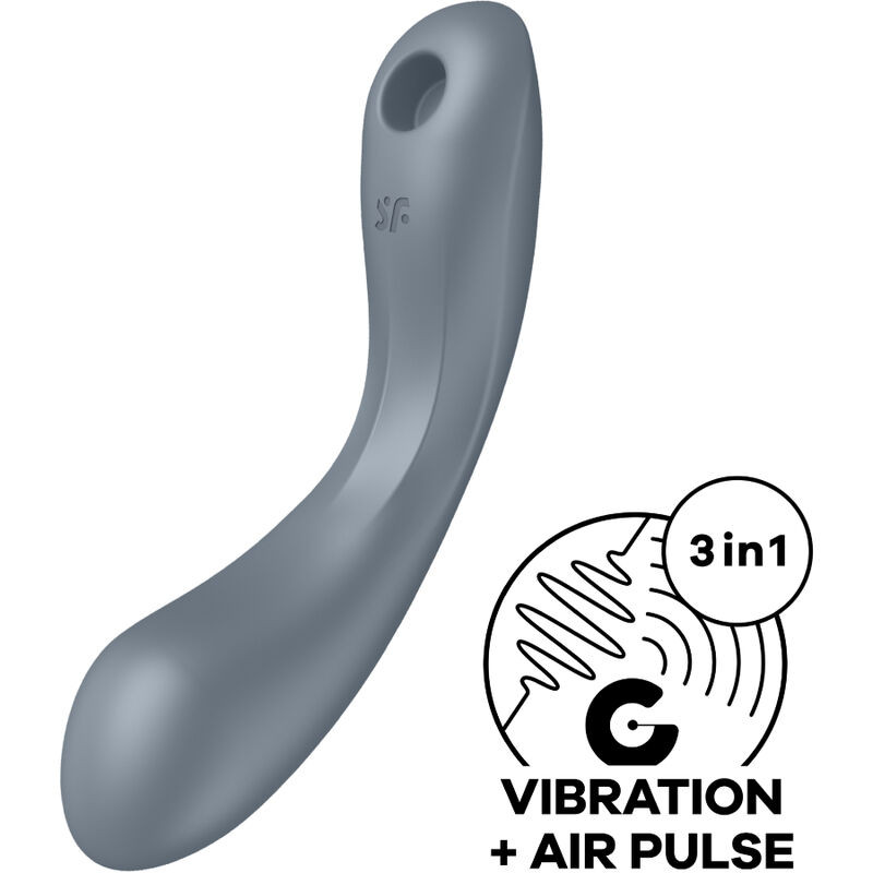 SATISFYER - CURVE TRINITY 1 AIR PULSE VIBRAZIONE GRIGIO