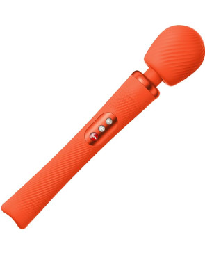 FUN FACTORY - BACCHETTA RUMBLE PESATA VIBRANTE RICARICABILE VIM IN SILICONE ARANCIO SUNRISE