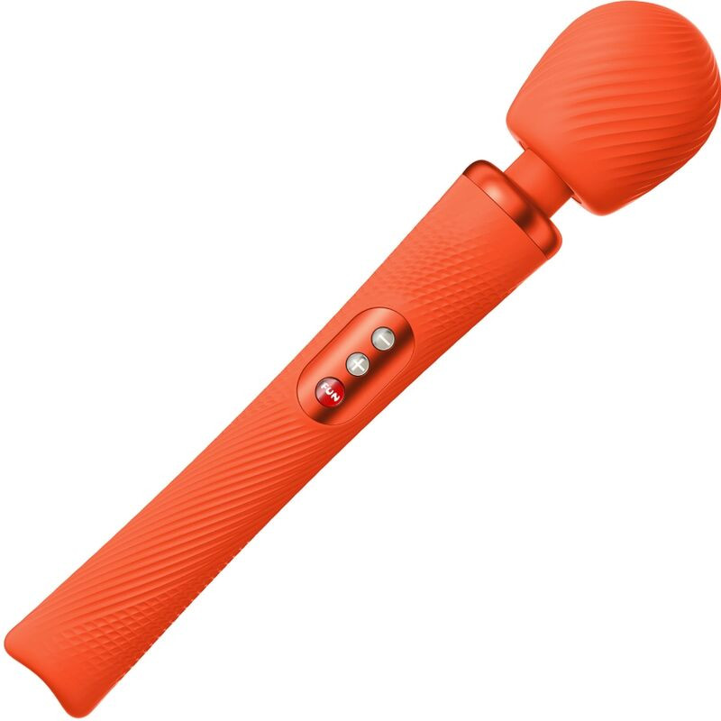 FUN FACTORY - BACCHETTA RUMBLE PESATA VIBRANTE RICARICABILE VIM IN SILICONE ARANCIO SUNRISE