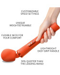 FUN FACTORY - BACCHETTA RUMBLE PESATA VIBRANTE RICARICABILE VIM IN SILICONE ARANCIO SUNRISE