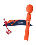 FUN FACTORY - BACCHETTA RUMBLE PESATA VIBRANTE RICARICABILE VIM IN SILICONE ARANCIO SUNRISE