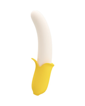 PRETTY LOVE - BANANA GEEK SUPER POWER 7 VIBRAZIONI SU E GIÙ SILICONE NERO