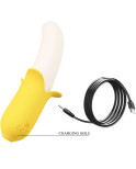 PRETTY LOVE - BANANA GEEK SUPER POWER 7 VIBRAZIONI SU E GIÙ SILICONE NERO