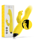 INTENSE - VIBRATORE MULTIFUNZIONE TOKY UP  DOWN CON STIMOLATORE CLITORALE GIALLO