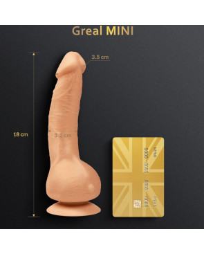 G-VIBE - GREAL MINI DILDO VIBRATORE IN SILICONE NATURALE