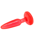 BAILE - PLUG ANALE SOFT TOUCH ROSSO 14.2 CM