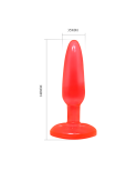 BAILE - PLUG ANALE SOFT TOUCH ROSSO 14.2 CM