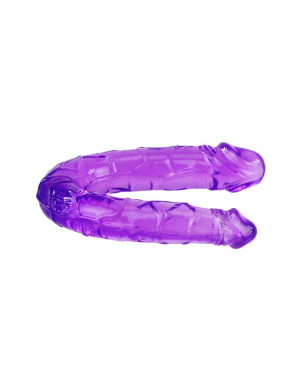 BAILE - DOPPIO DILDO IN JELLY FLESSIBILE LILLA