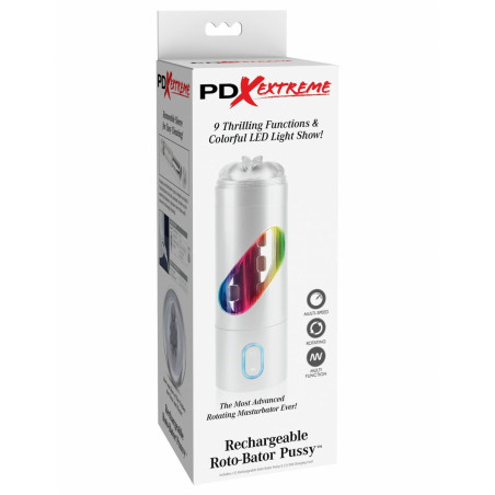 Masturbatore Pipedream PDX EXTREME RECHARGEABLE ROTO-BATOR PUSSY