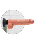 KING COCK - DILDO VIBRANTE CON TESTICOLI 25.5 CM COLORE NATURALE