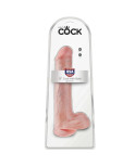 KING COCK - DILDO CON SFERE 33 CM CARNE