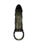 BAILE - COPERTURA ESTENSORE PENE CON CINTURINO PER TESTICOLI NERO 13.5 CM