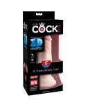 KING COCK - DILDO TRIPLA DENSIT 15 CM