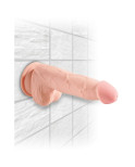 KING COCK - DILDO TRIPLA DENSIT 13 CM CON TESTICOLI