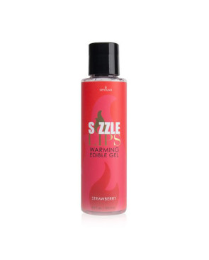 Gel Commestibile Effetto Caldo Sizzle Lips Fragola 125ml Sensuva 7303 125 ml