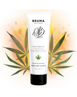 BRUMA - GEL SCORREVOLE ALL''OLIO DI SEMI DI SATIVA SCALDANTE GUSTO CANNABIS 100 ML